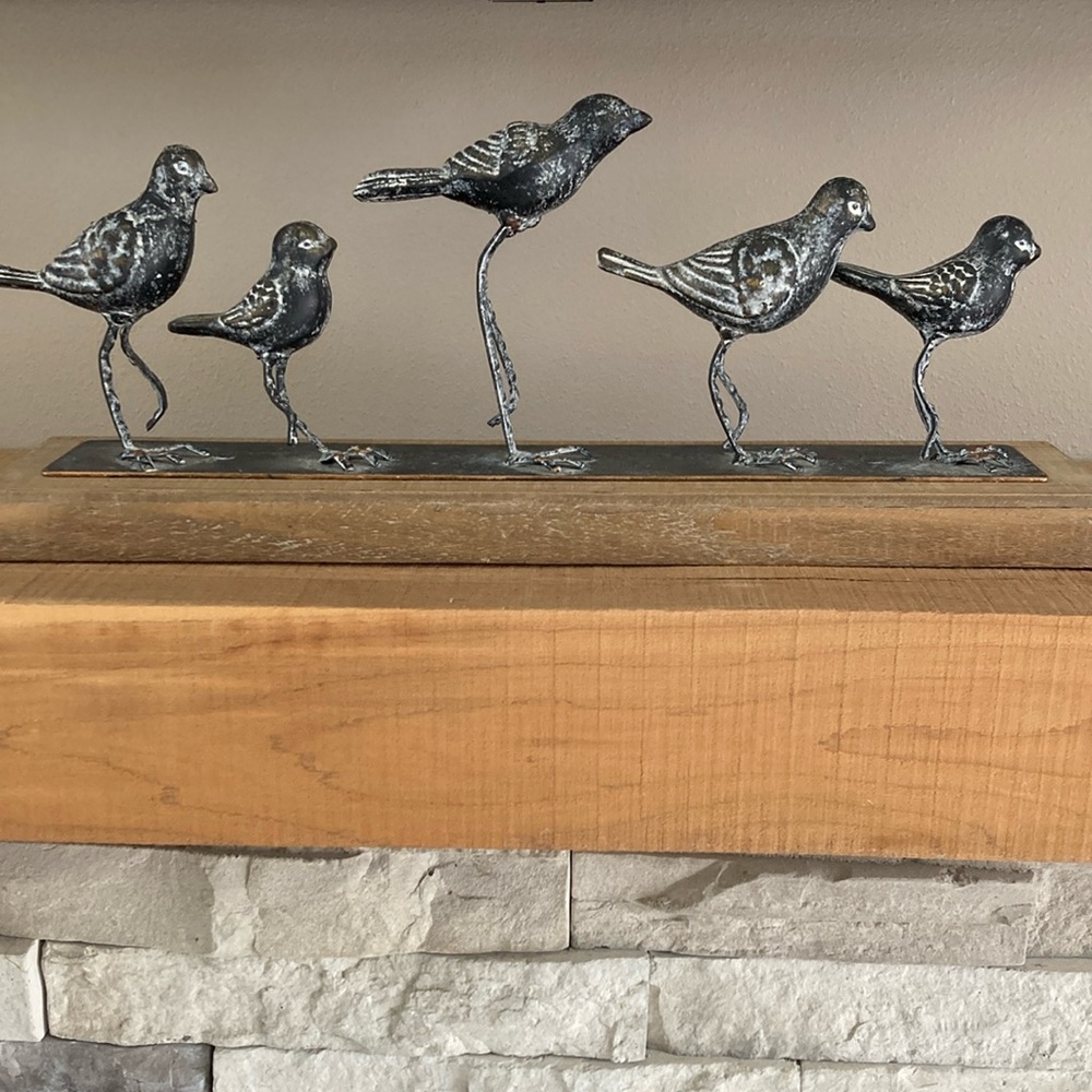 Foreside Home & Garden Walking Birds Metal Decor